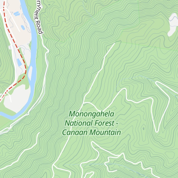 Map of Fork Mountain