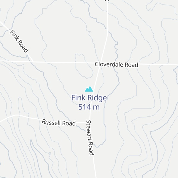Map of Fink Ridge