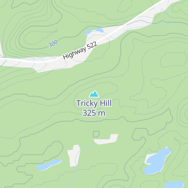 Map of Tricky Hill