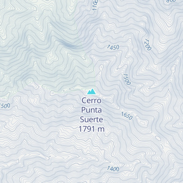Map of Cerro Punta Suerte