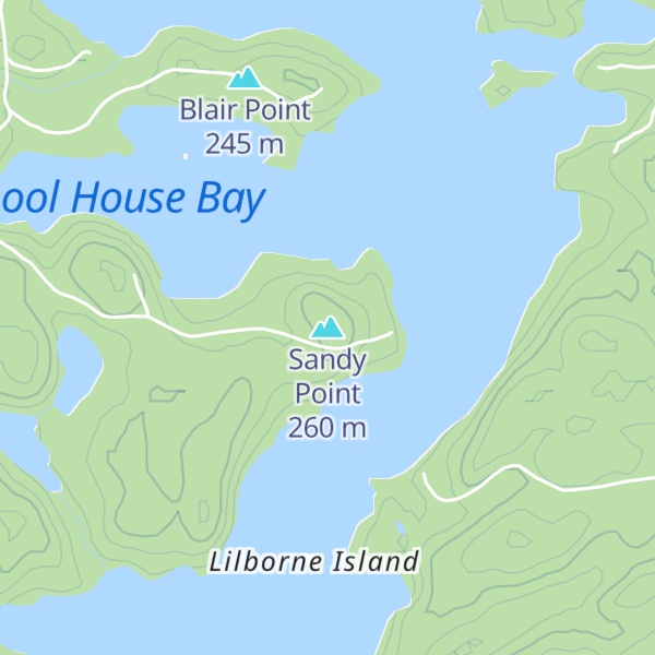 Map of Sandy Point