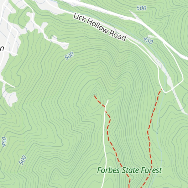 Map of Pine Knob