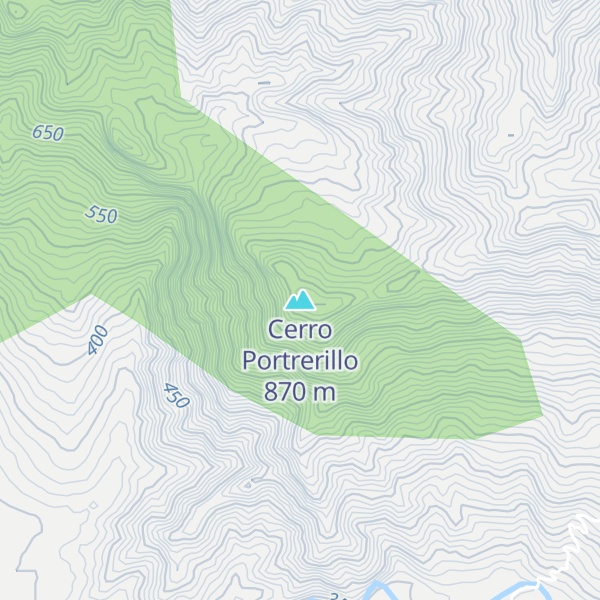 Map of Cerro Portrerillo