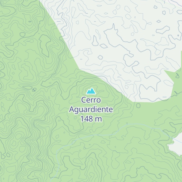Map of Cerro Aguardiente