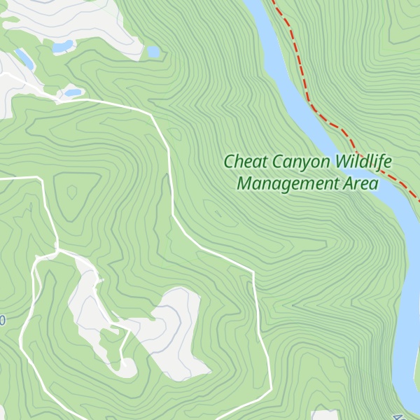 Map of Hogback Ridge