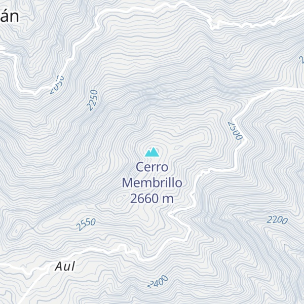 Map of Cerro Membrillo