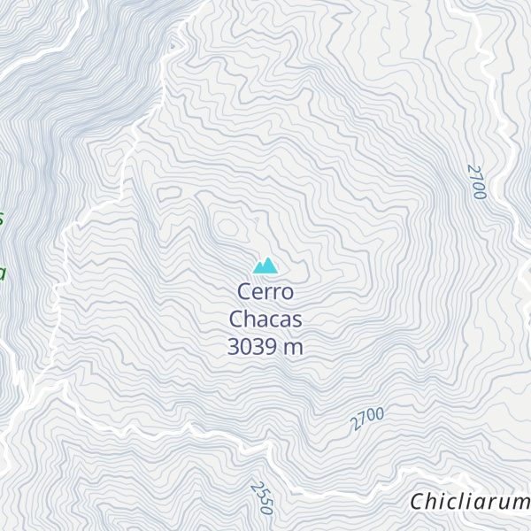 Map of Cerro Chacas