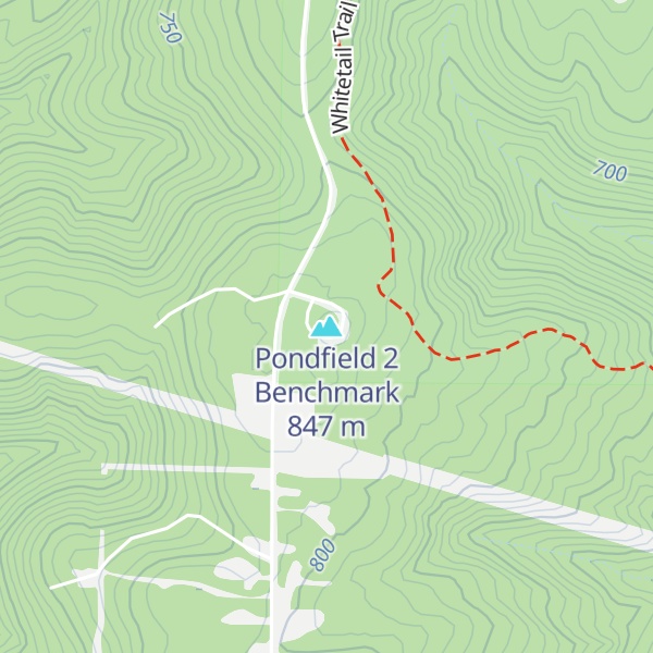 Map of Pondfield 2 Benchmark