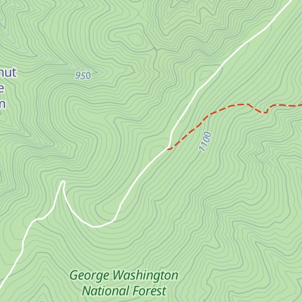 Map of Duncan Knob
