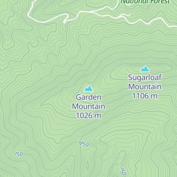Map of Garden Mountain