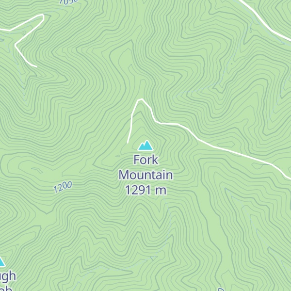 Map of Fork Mountain