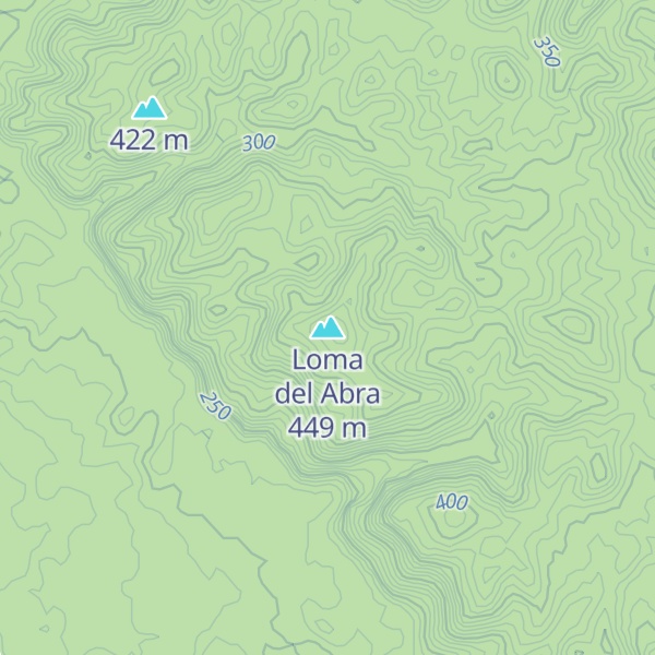 Map of Loma del Abra