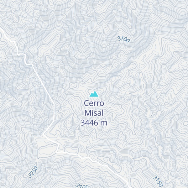 Map of Cerro Misal