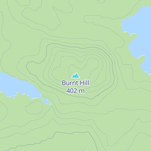 Map of Burnt Hill