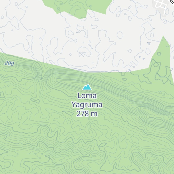 Map of Loma Yagruma