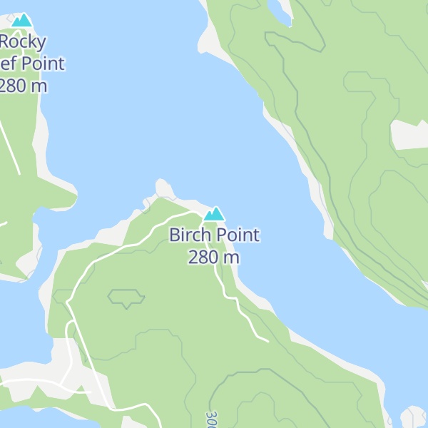 Map of Birch Point