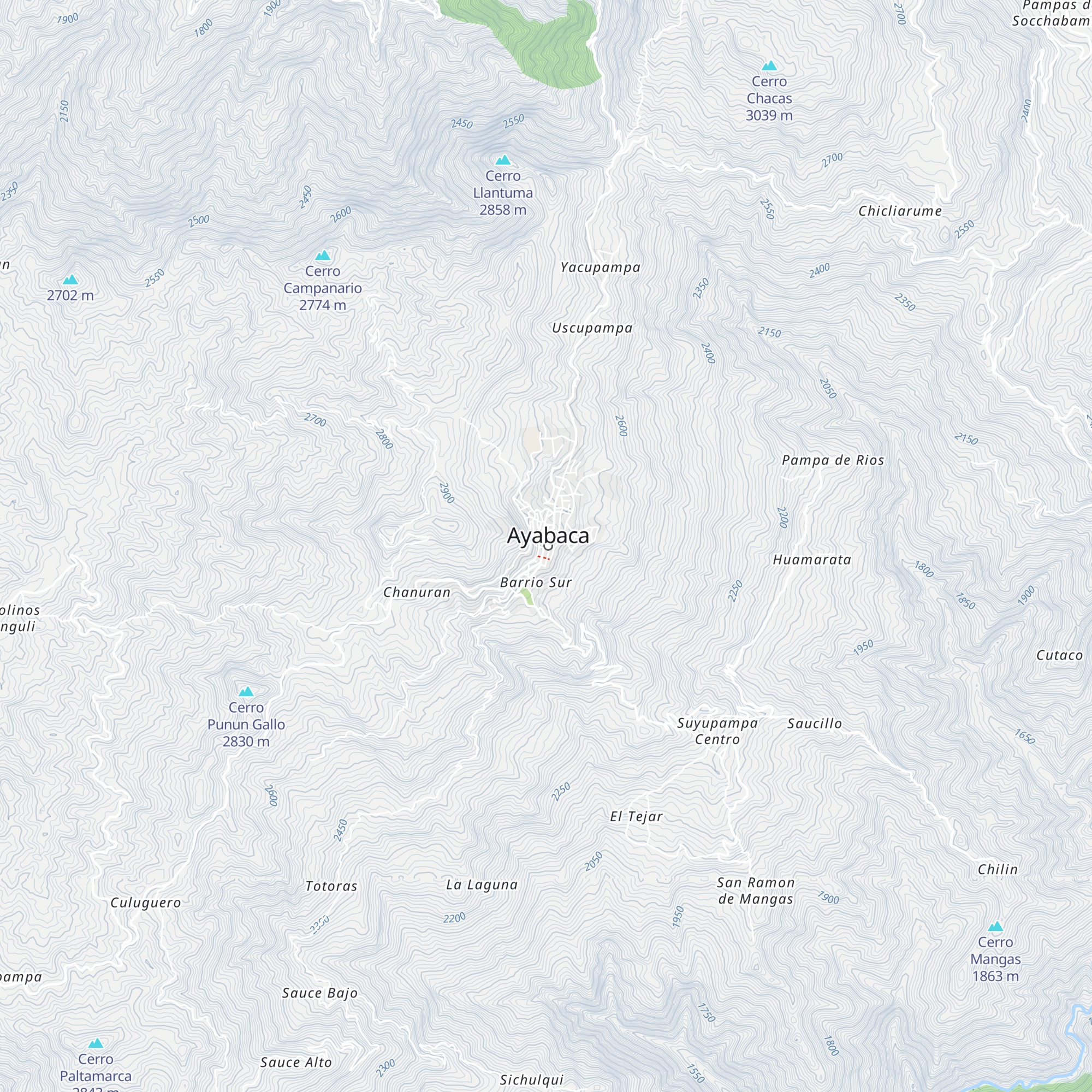 Oficina de Turismo Ayabaca map