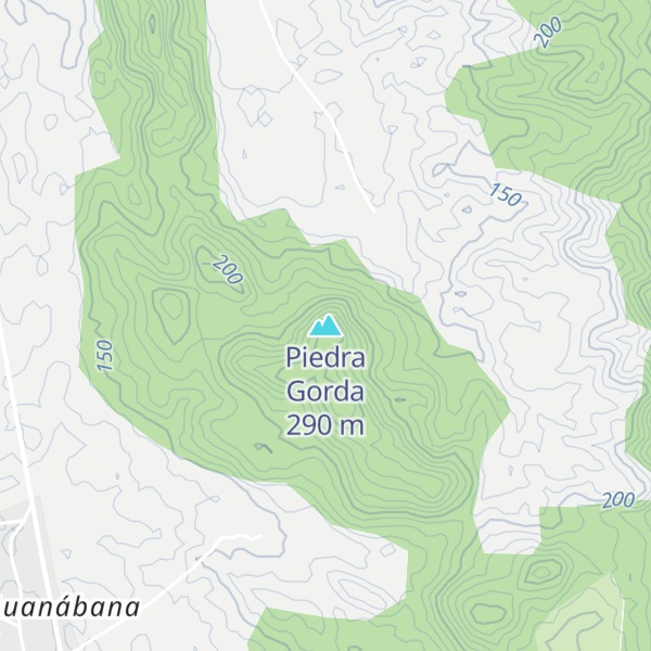 Map of Piedra Gorda