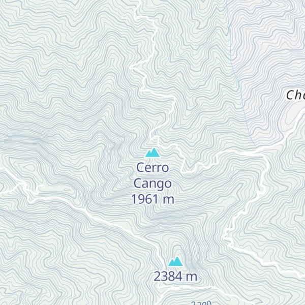 Map of Cerro Cango