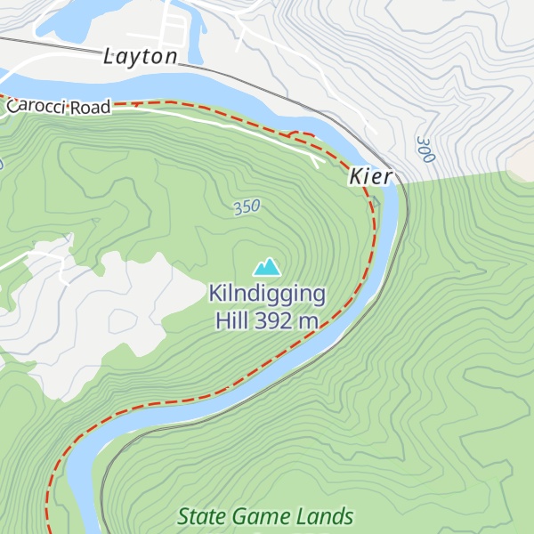 Map of Kilndigging Hill