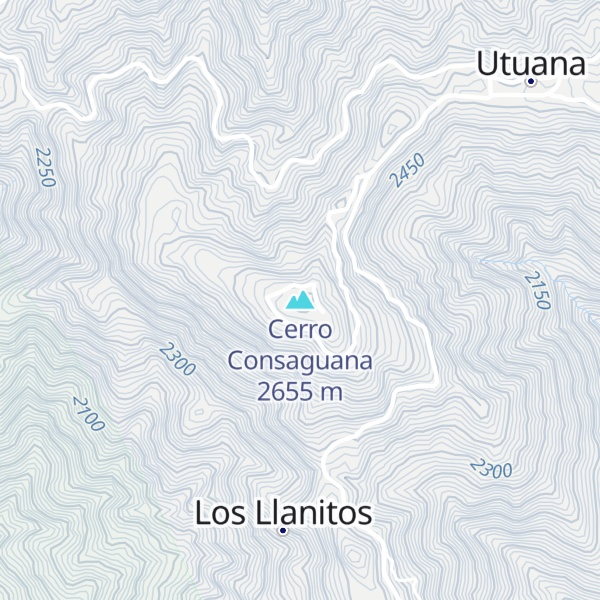 Map of Cerro Consaguana