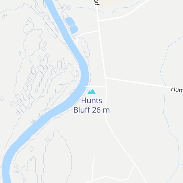 Map of Hunts Bluff