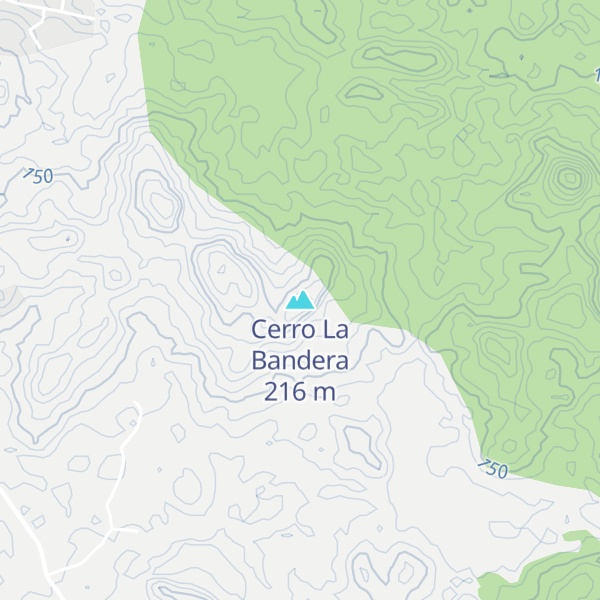 Map of Cerro La Bandera