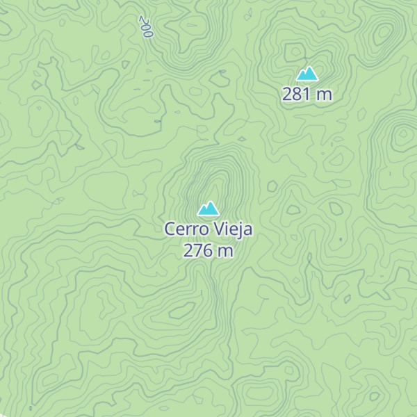 Map of Cerro Vieja