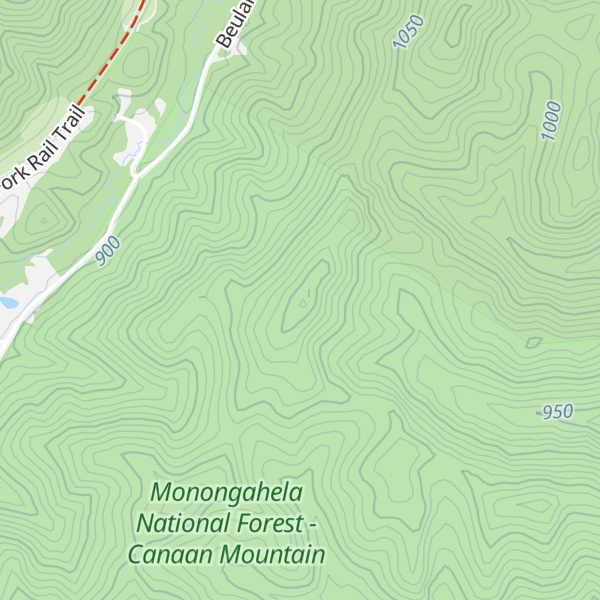 Map of Little Beech Mountain