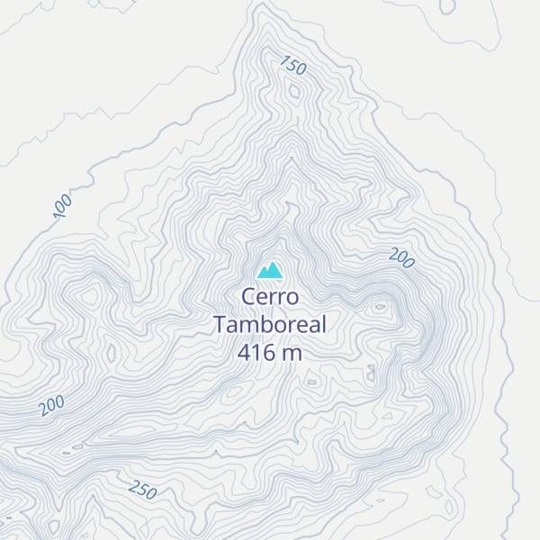 Map of Cerro Tamboreal