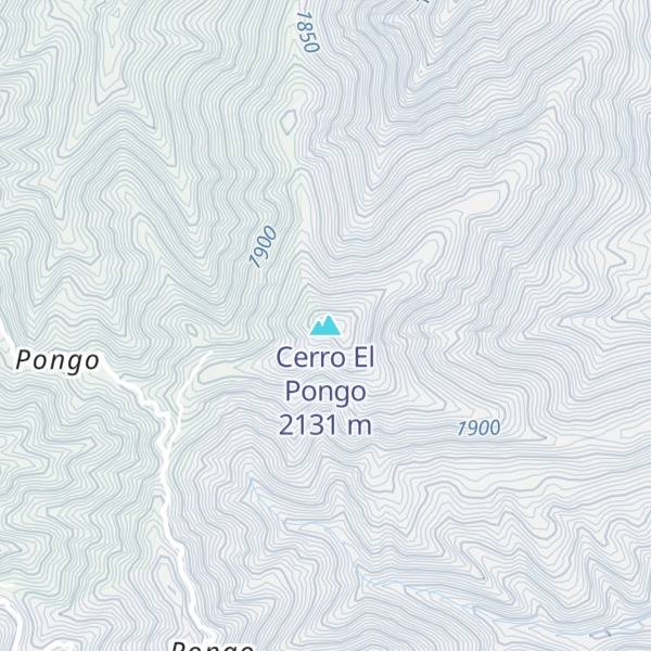 Map of Cerro El Pongo