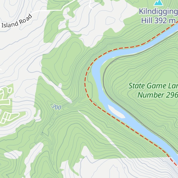 Map of Adirondack Shelter