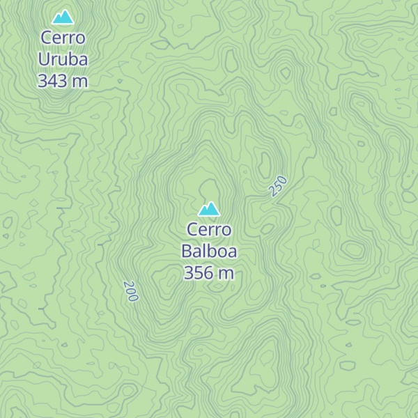 Map of Cerro Balboa