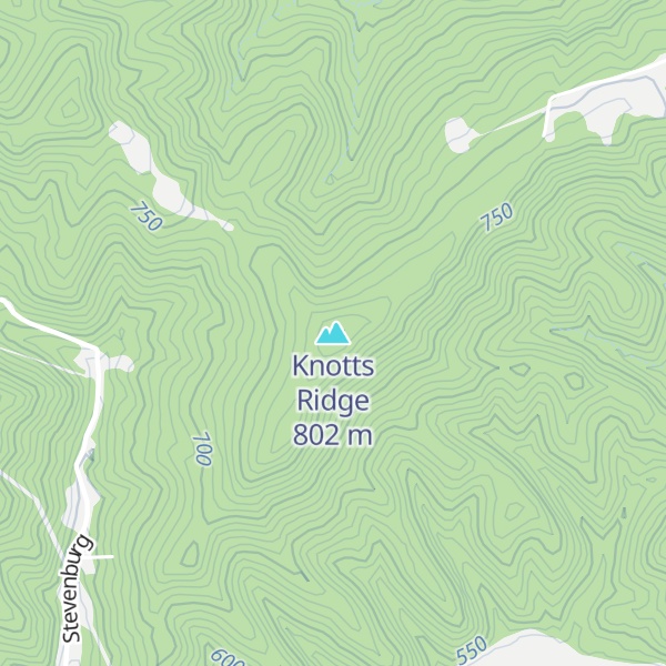 Map of Knotts Ridge