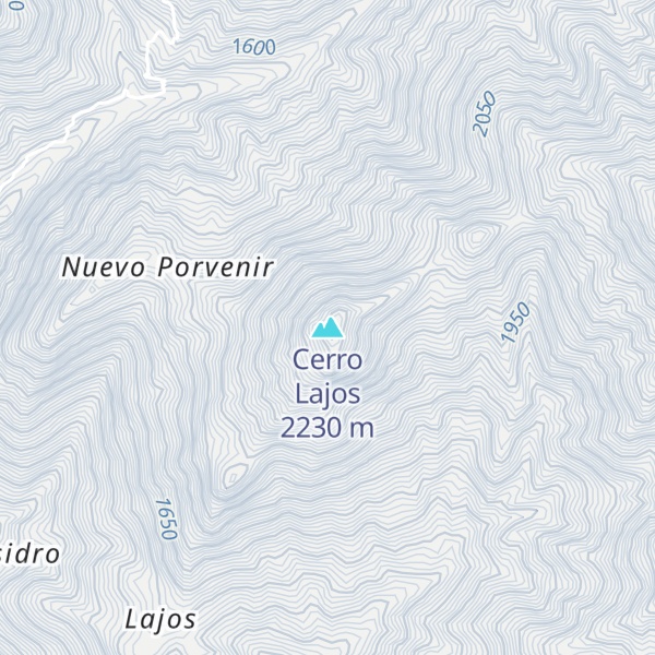 Map of Cerro Lajos
