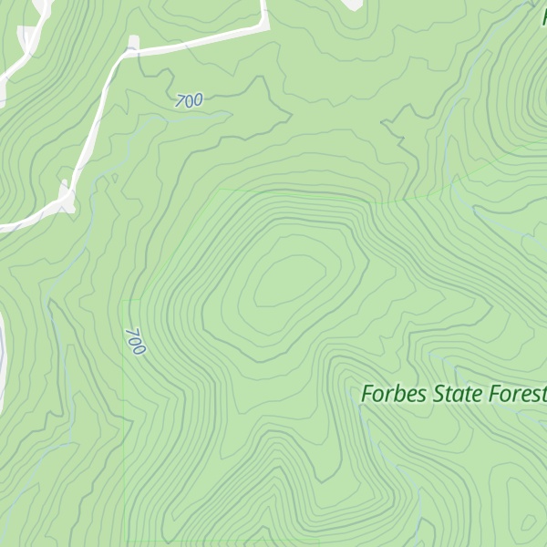Map of Devies Mountain