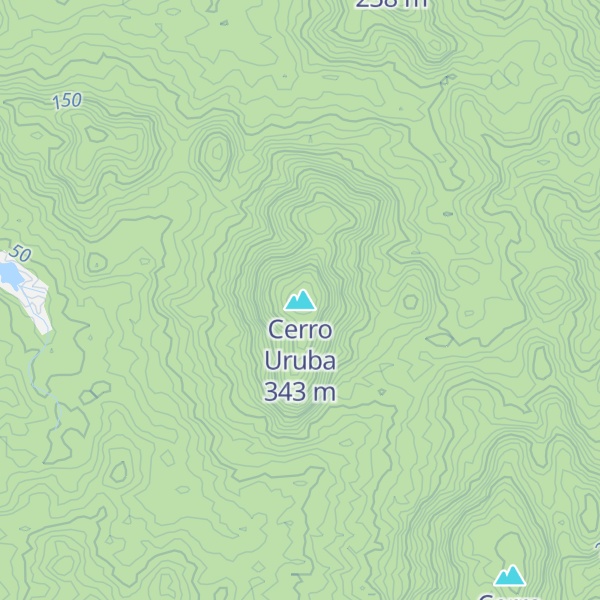 Map of Cerro Uruba