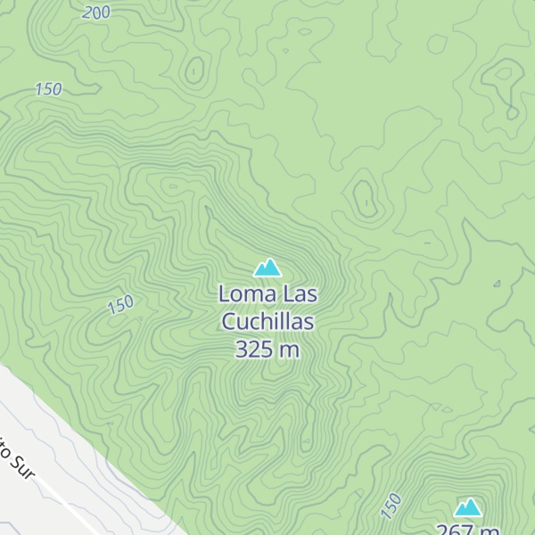 Map of Loma Las Cuchillas