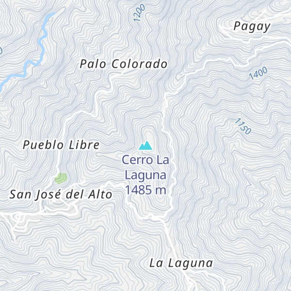 Map of Cerro La Laguna