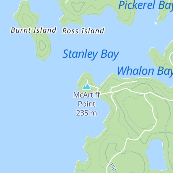 Map of McArtiff Point