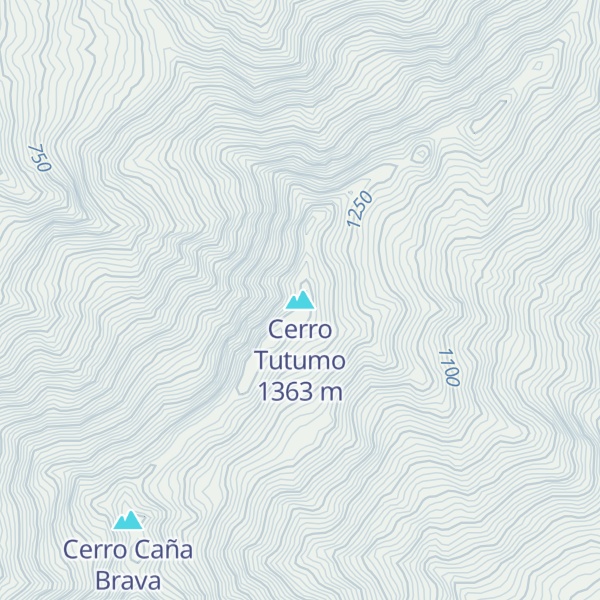 Map of Cerro Tutumo