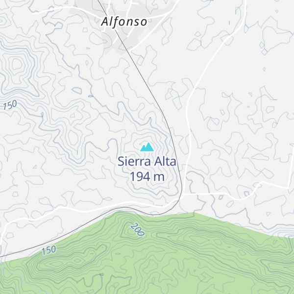 Map of Sierra Alta