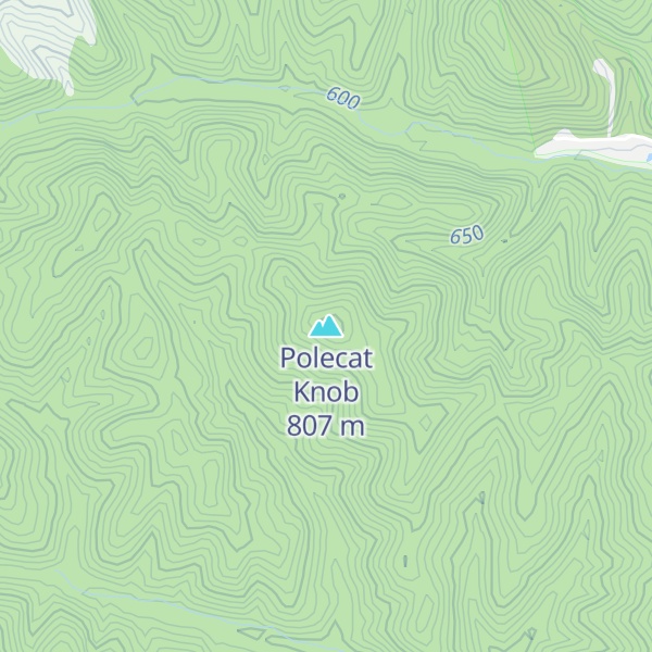 Map of Polecat Knob