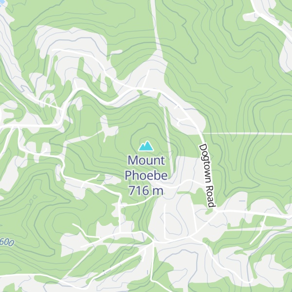 Map of Mount Phoebe