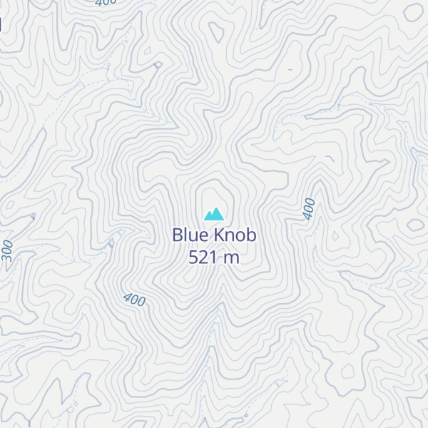 Map of Blue Knob