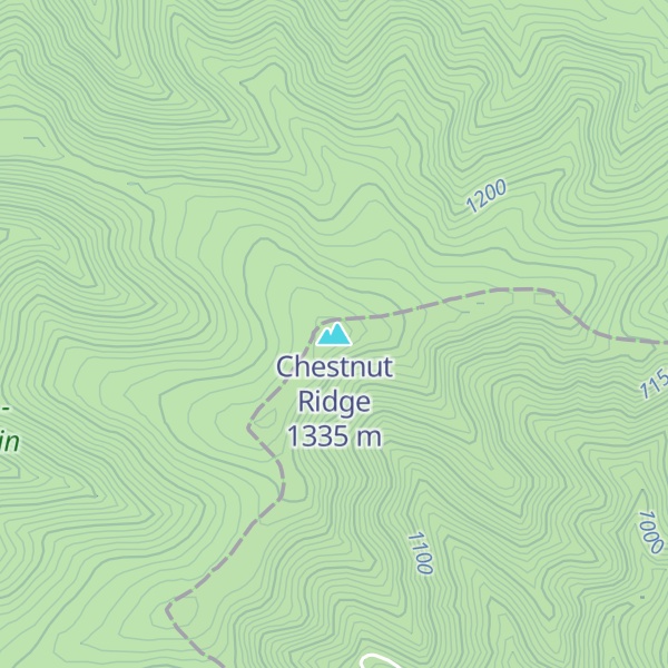 Map of Chestnut Ridge