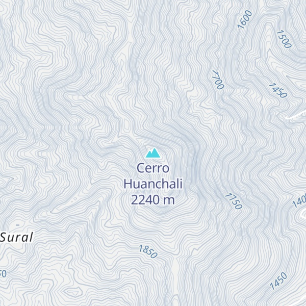 Map of Cerro Huanchali