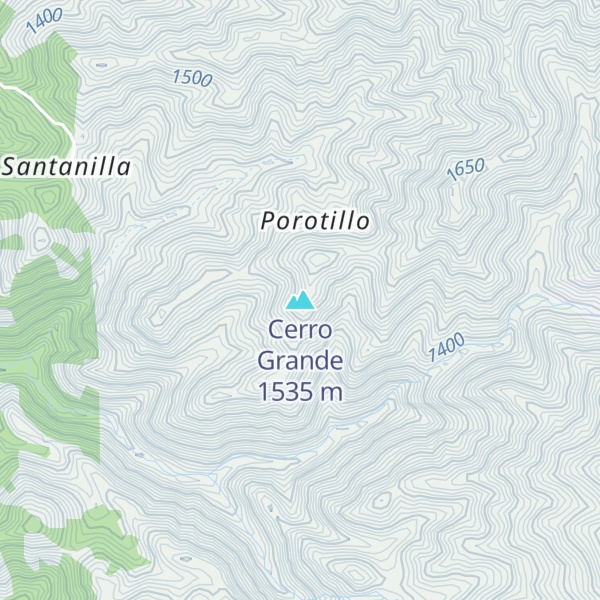 Map of Cerro Grande