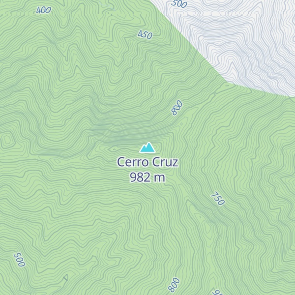 Map of Cerro Cruz