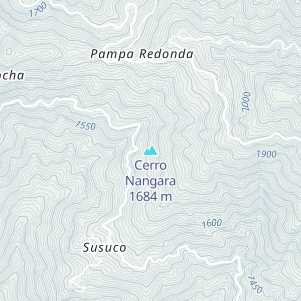 Map of Cerro Nangara